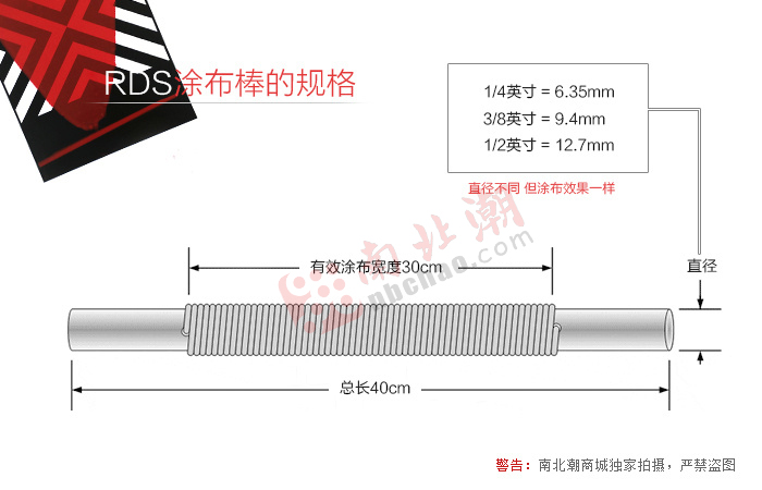 RDS绕丝式涂布棒的直径