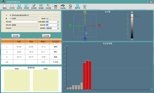 JZ-350色差计操作软件